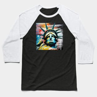 Lady Liberty Baseball T-Shirt